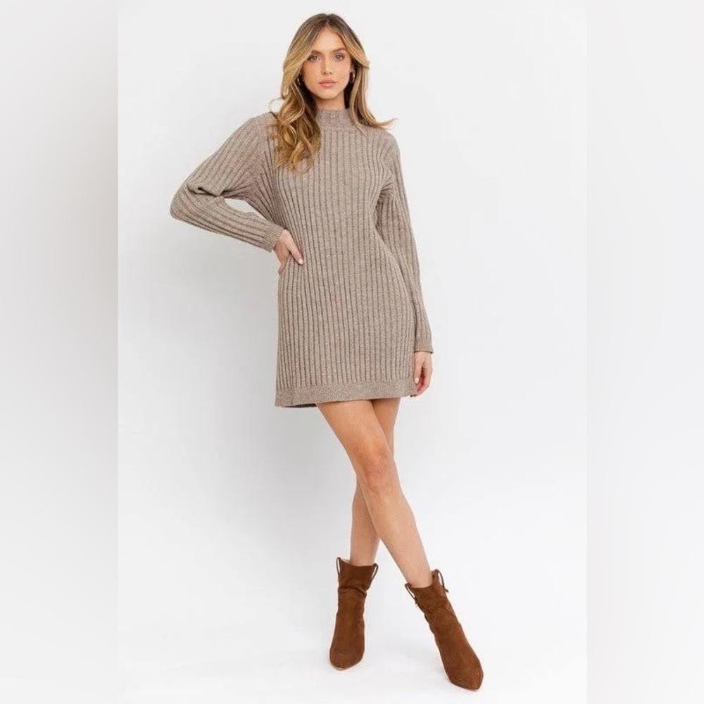 Gilli Mock Neck Sweater Dress